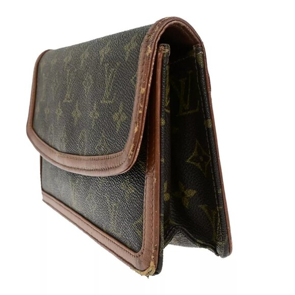 LOUIS VUITTON Pochette Dam PM Clutch Hand Bag Monogram Leather BN - Picture 2 of 16